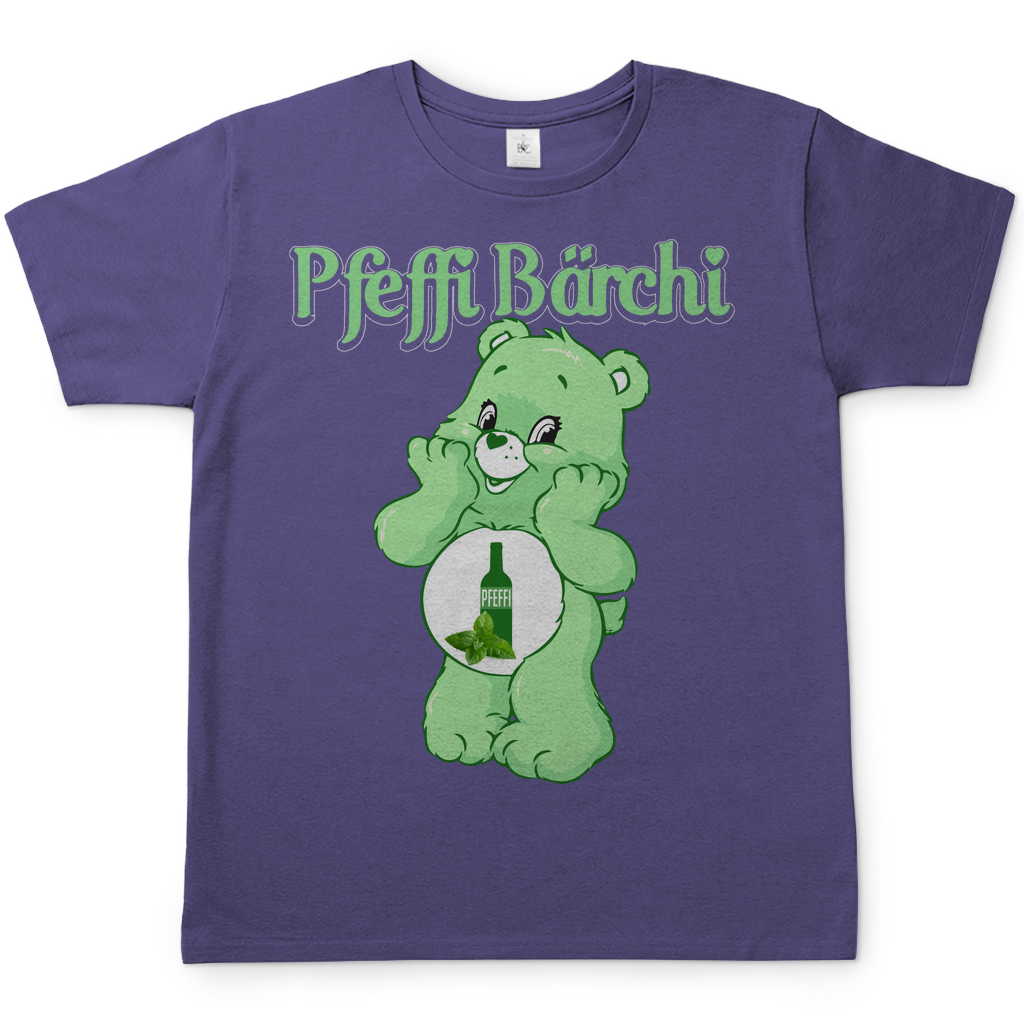 Pfeffi Bärchi Glücksbärchi Herren Shirt in Millennial Lila
