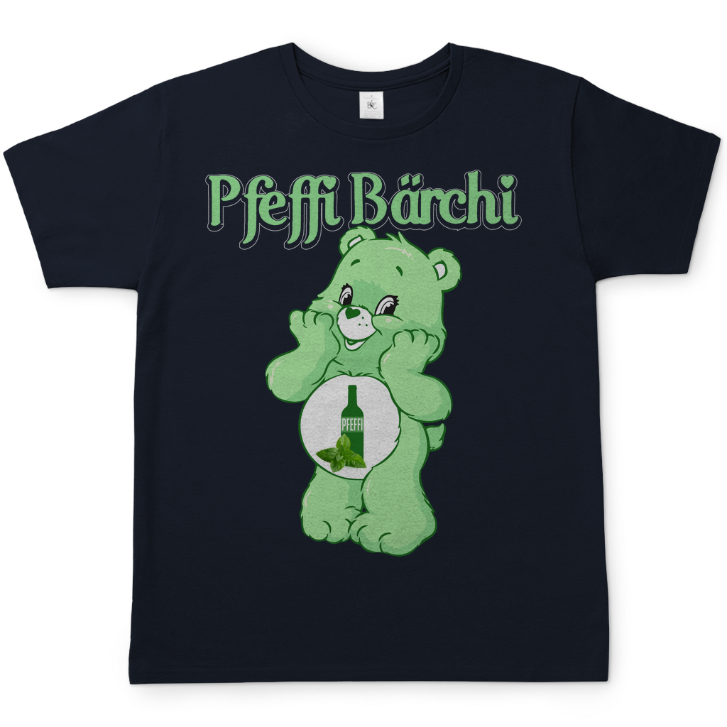 Pfeffi Bärchi Glücksbärchi Herren Shirt in Navy Blau