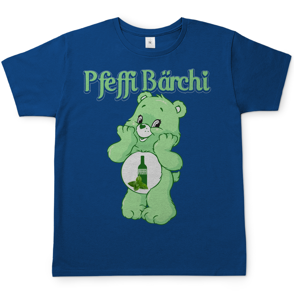 Pfeffi Bärchi Glücksbärchi Herren Shirt in Royal Blau