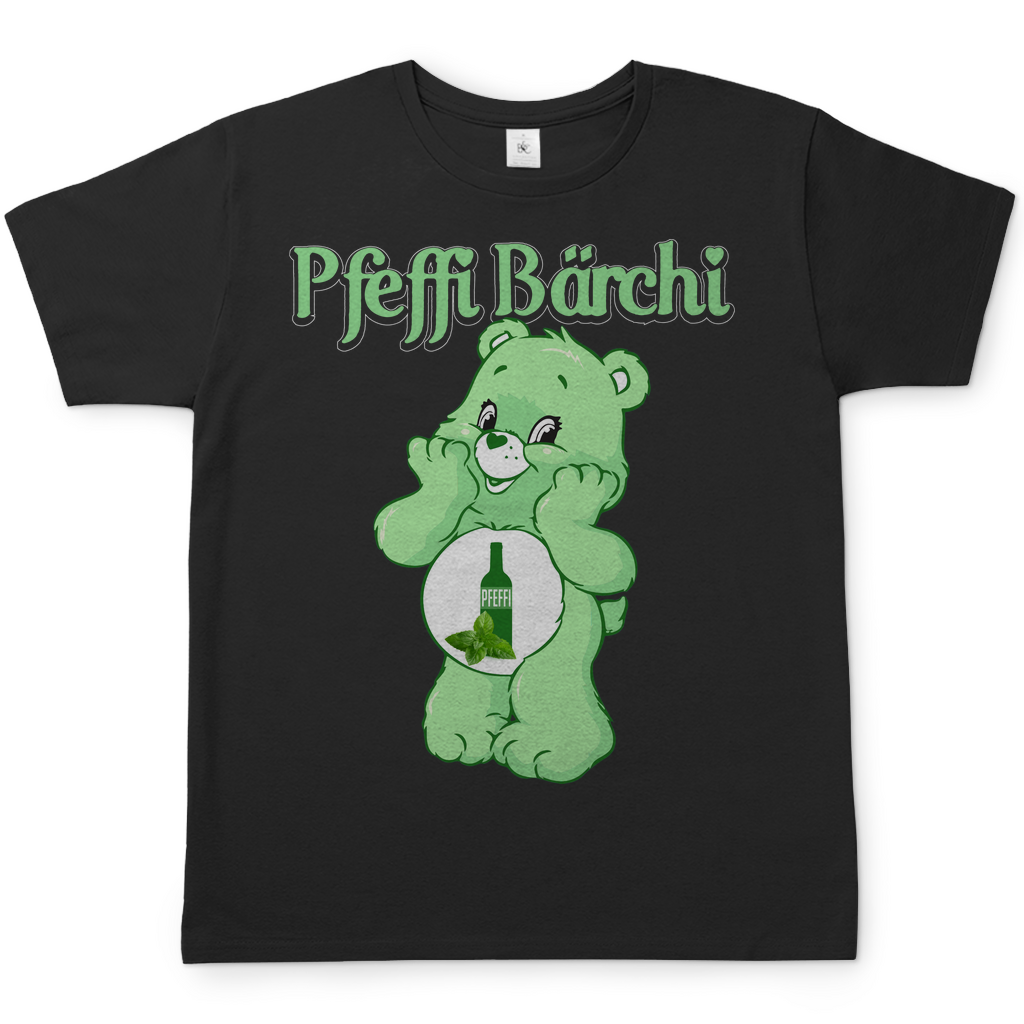 Pfeffi Bärchi - Glücksbärchi - Herren Shirt Black