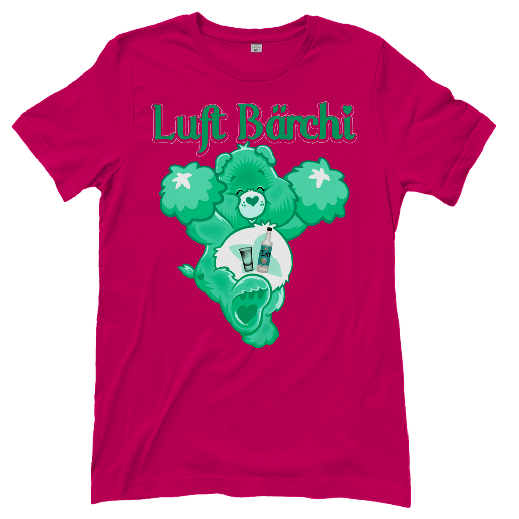 Pink Damenshirt mit Luft Bärchi Glücksbärchi Design