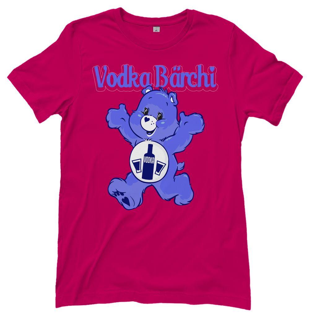 Pinkes Damenshirt mit Vodka Bärchi Design