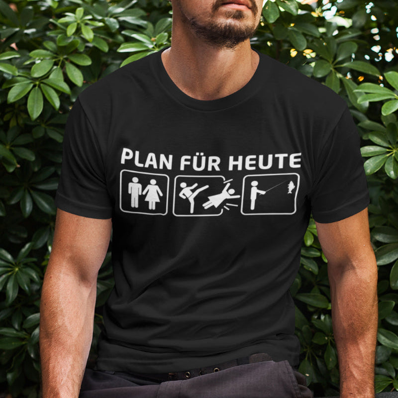 Angler Shirt Herren – Plan für heute Frau rauswerfen und Angeln Fun Spruch
