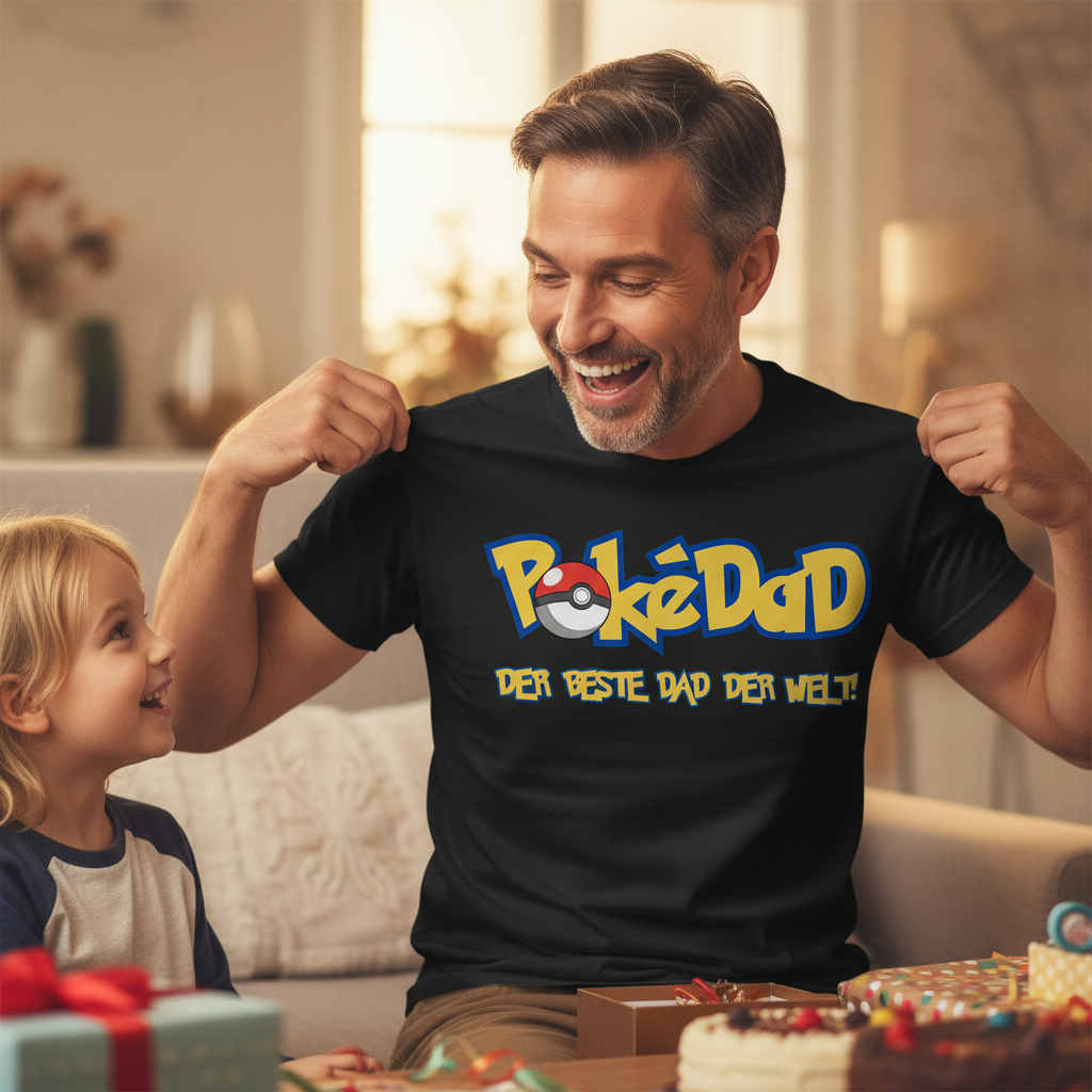 Pokedad der beste Dad der Welt! - Herren Premium Bio T-Shirt
