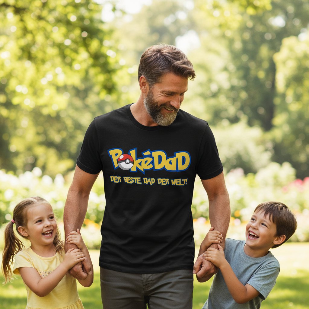 Pokedad der beste Dad der Welt! - Herren Premium Bio T-Shirt