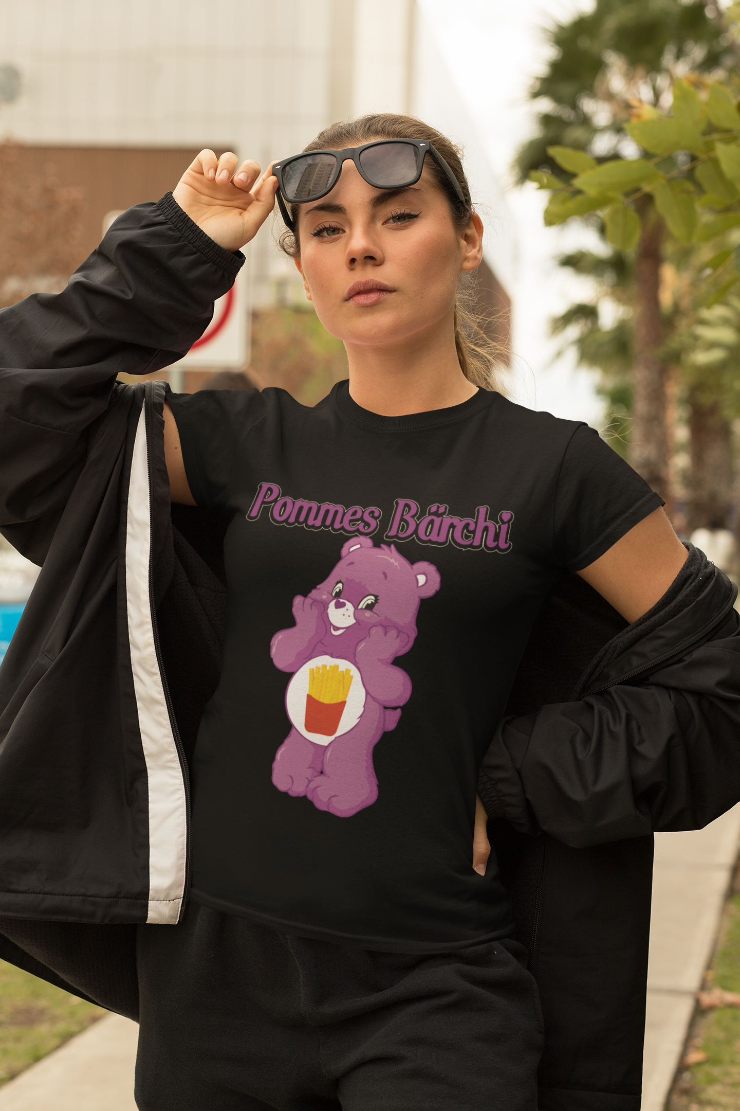 Pommes Bärchi - Glücksbärchi - Damen Premium Bio T-Shirt