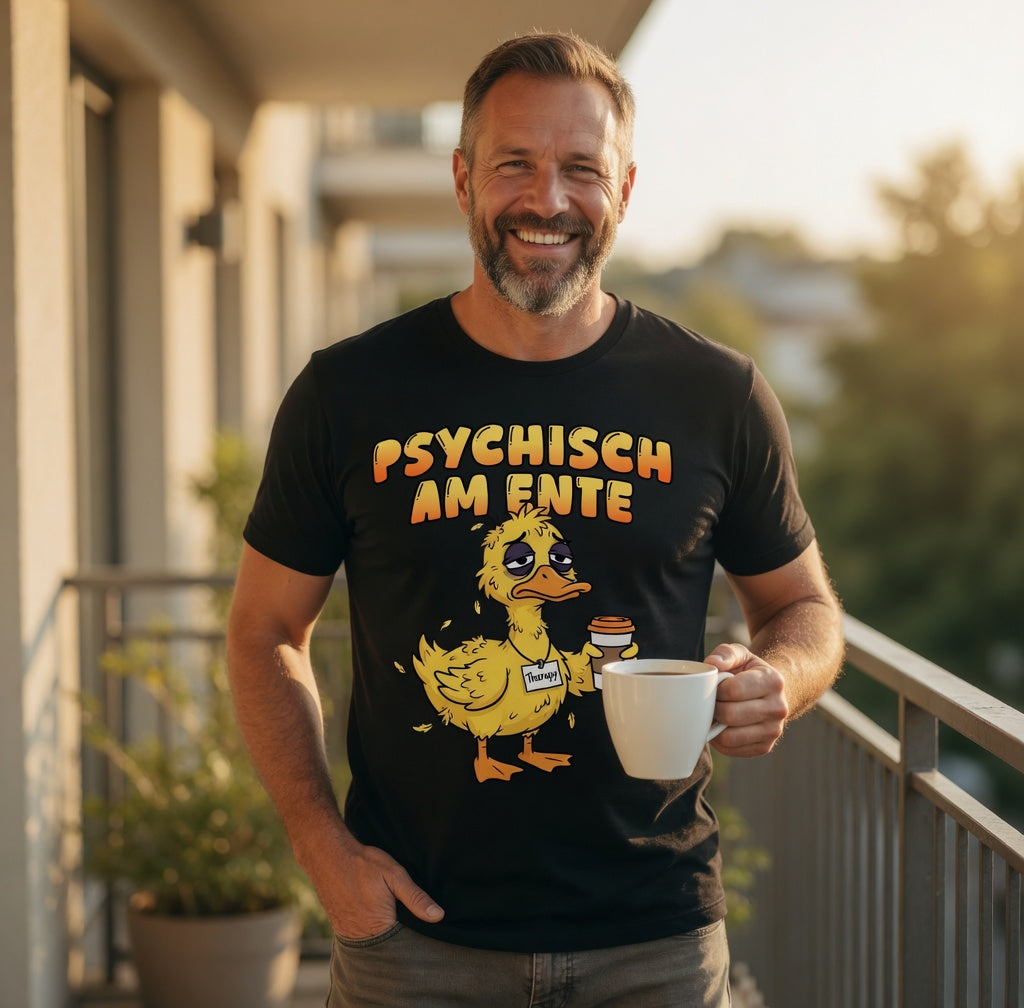 Psychisch am Ente - Herren T-Shirt