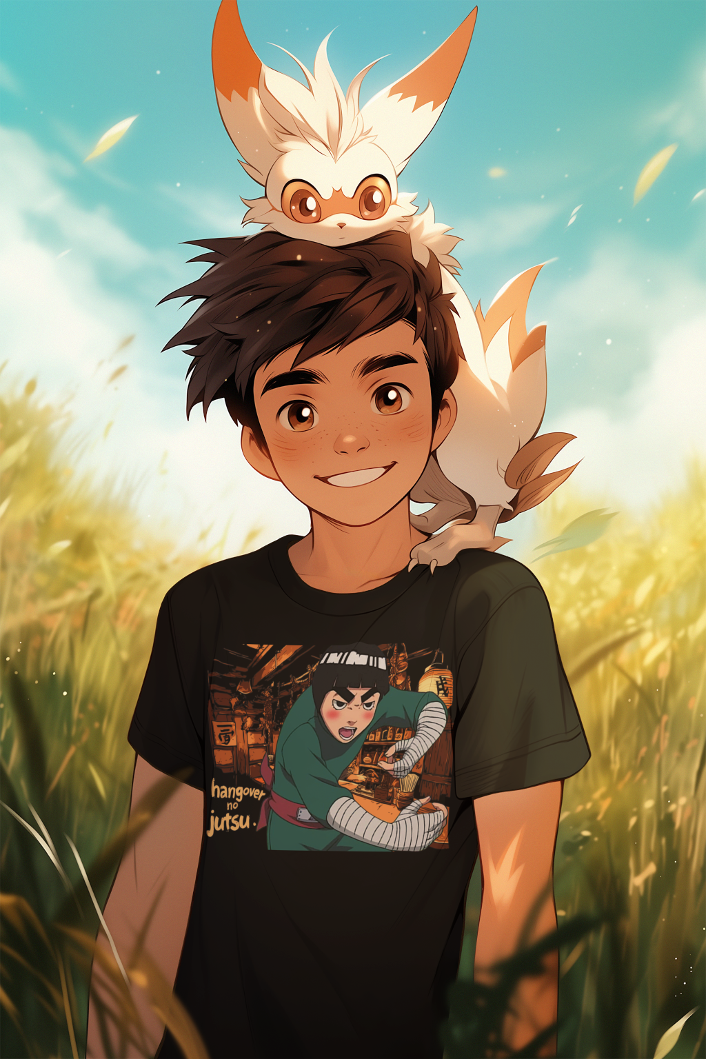 Rock Lee Hangover Herren Shirt Anime