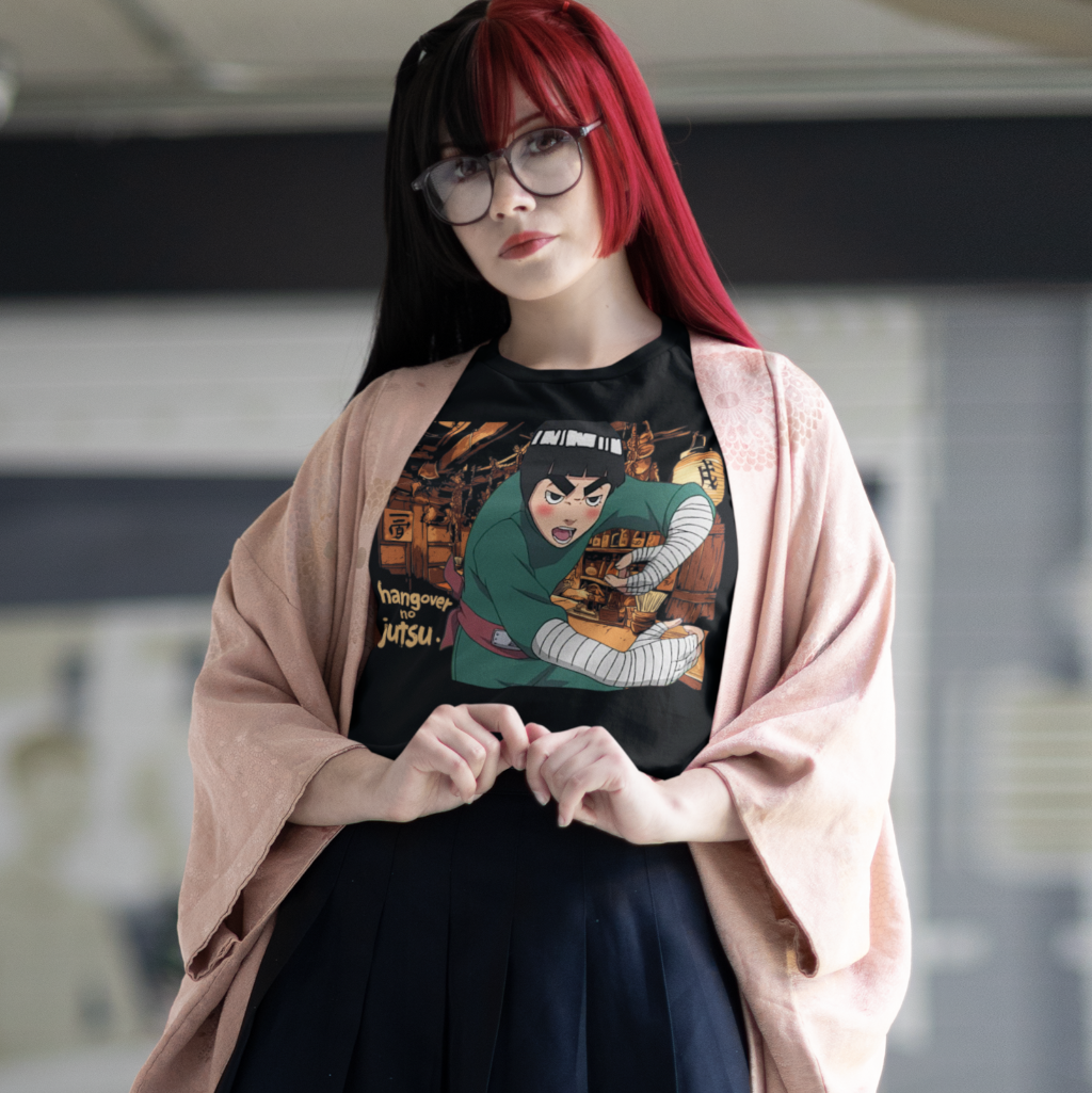 Rock Lee Naruto Hangover no Jutsu Damenshirt Anime