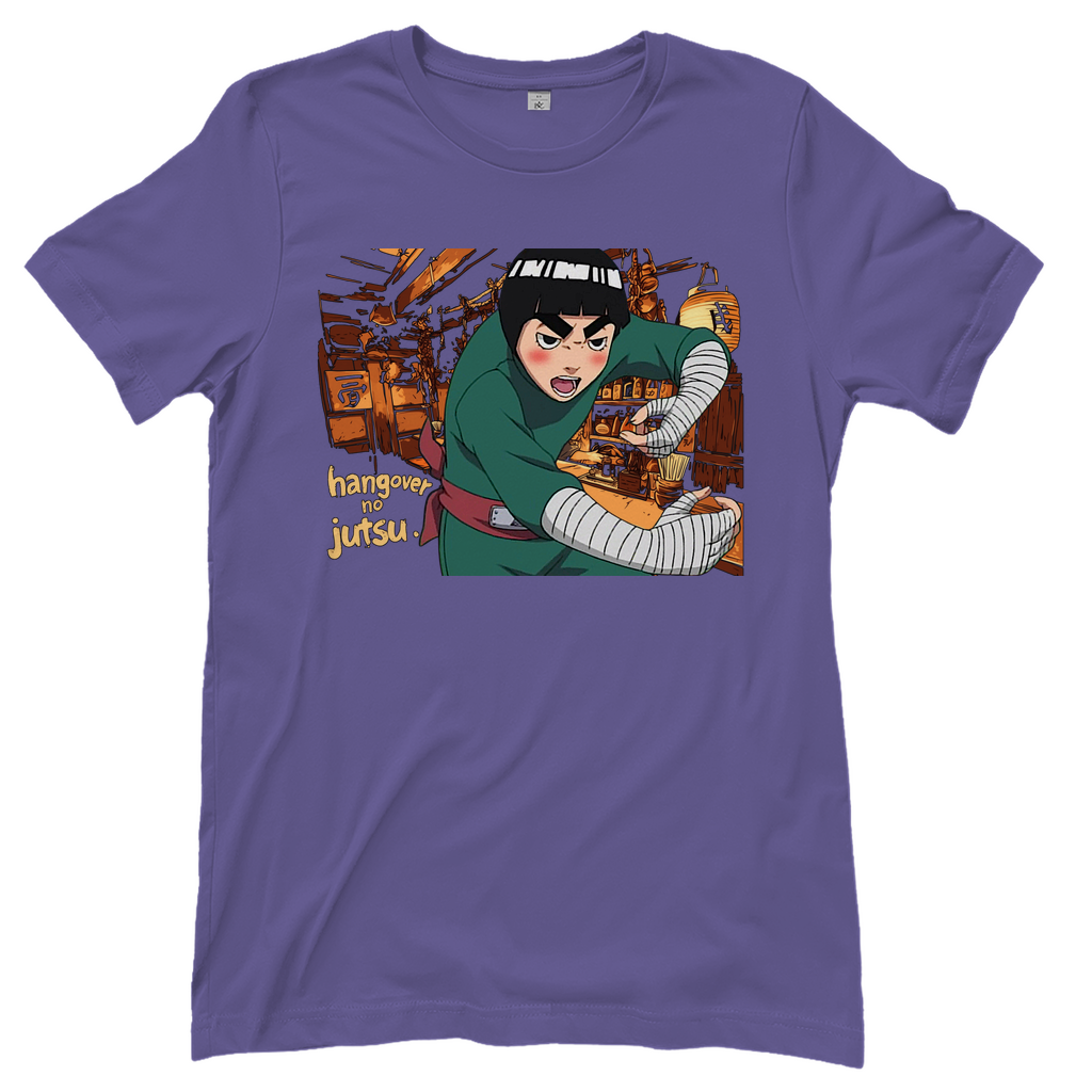 Rock Lee Naruto Hangover no Jutsu Damenshirt in Millennial Lila