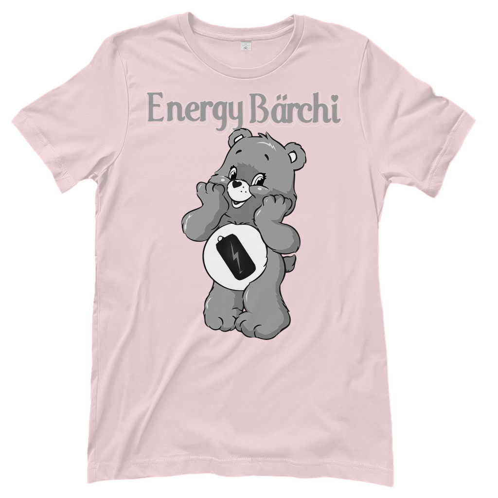 Rosa Damenshirt mit Energy Bärchi Glücksbärchi Design