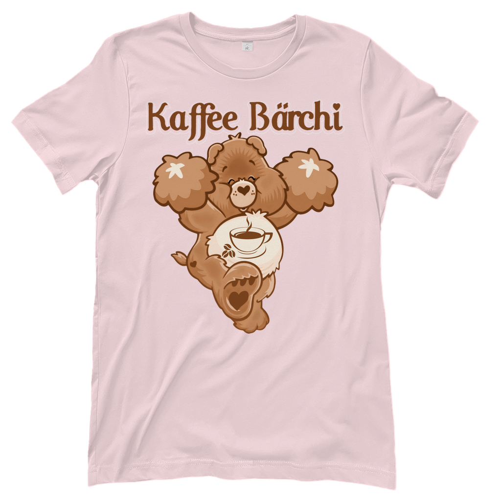 Rosa Damenshirt mit Kaffee Bärchi Design