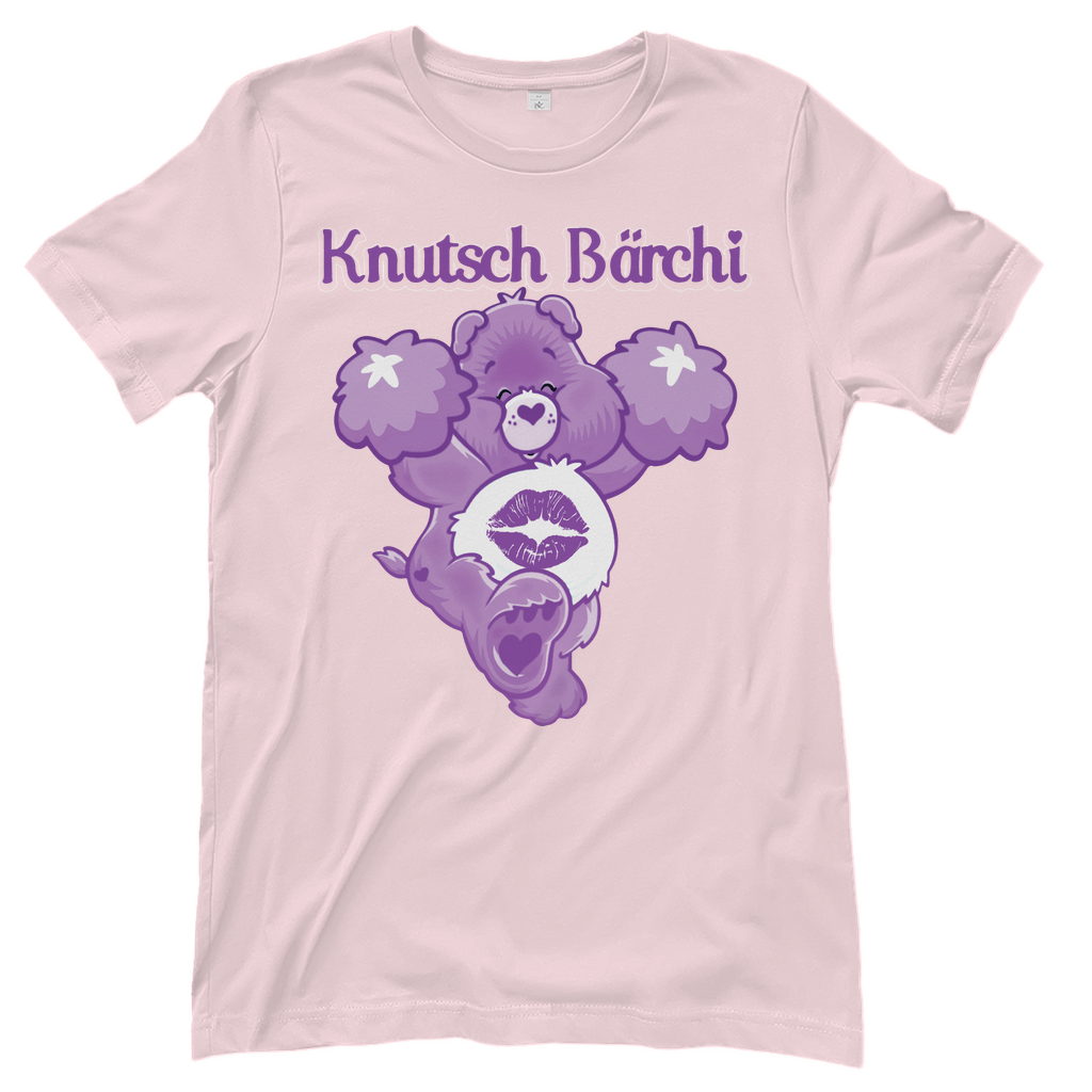 Rosa Damenshirt mit Knutsch Bärchi Glücksbärchi Design