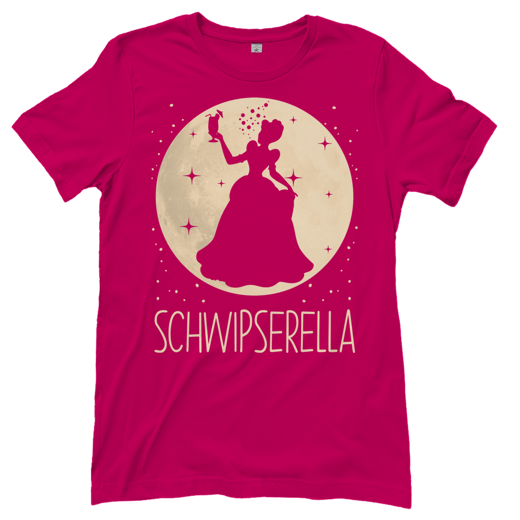 Rosa Damenshirt mit Schwipserella Prinzessin Design