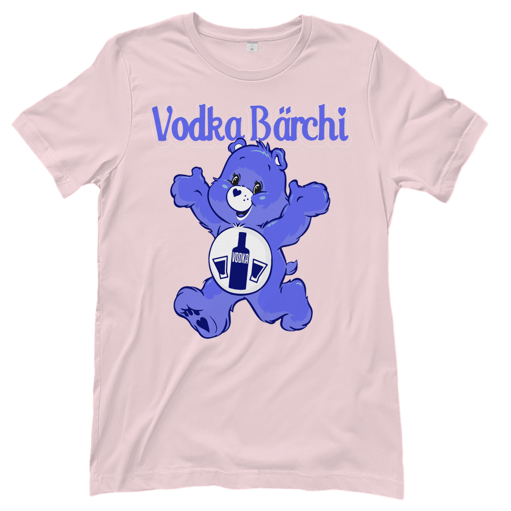Rosa Damenshirt mit Vodka Bärchi Design