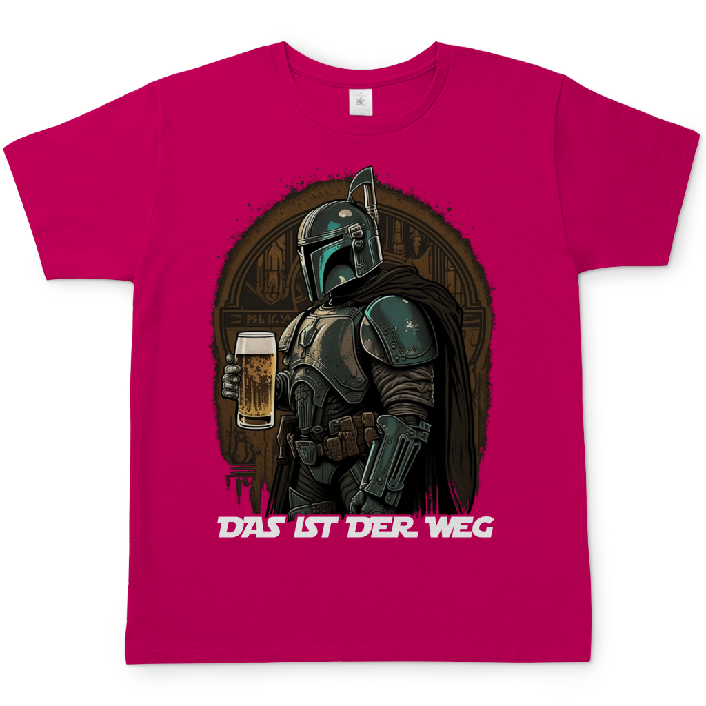 Rosa das ist der Weg Mandalorian Herren Shirt