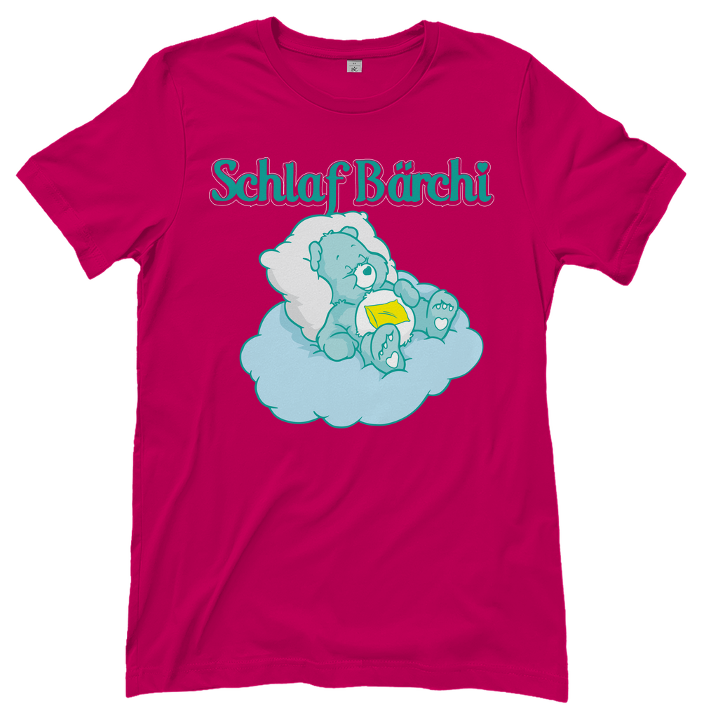 Rosa Damenshirt mit Schlaf Bärchi Design
