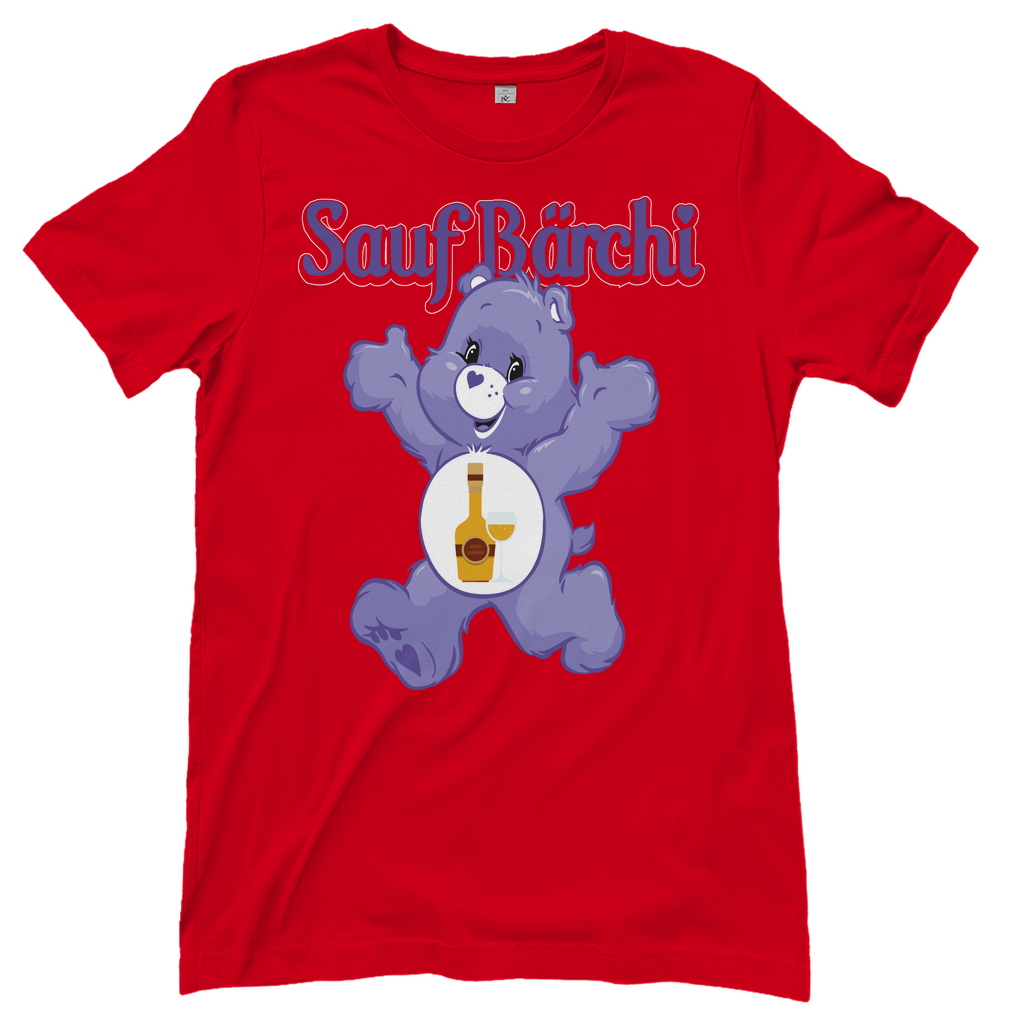 Sauf Bärchi - Glücksbärchi - Damenshirt Red
