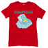 Rotes Damenshirt mit Schlaf Bärchi Design