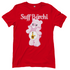 Rotes Suff Bärchi Glücksbärchi Damenshirt mit Glas