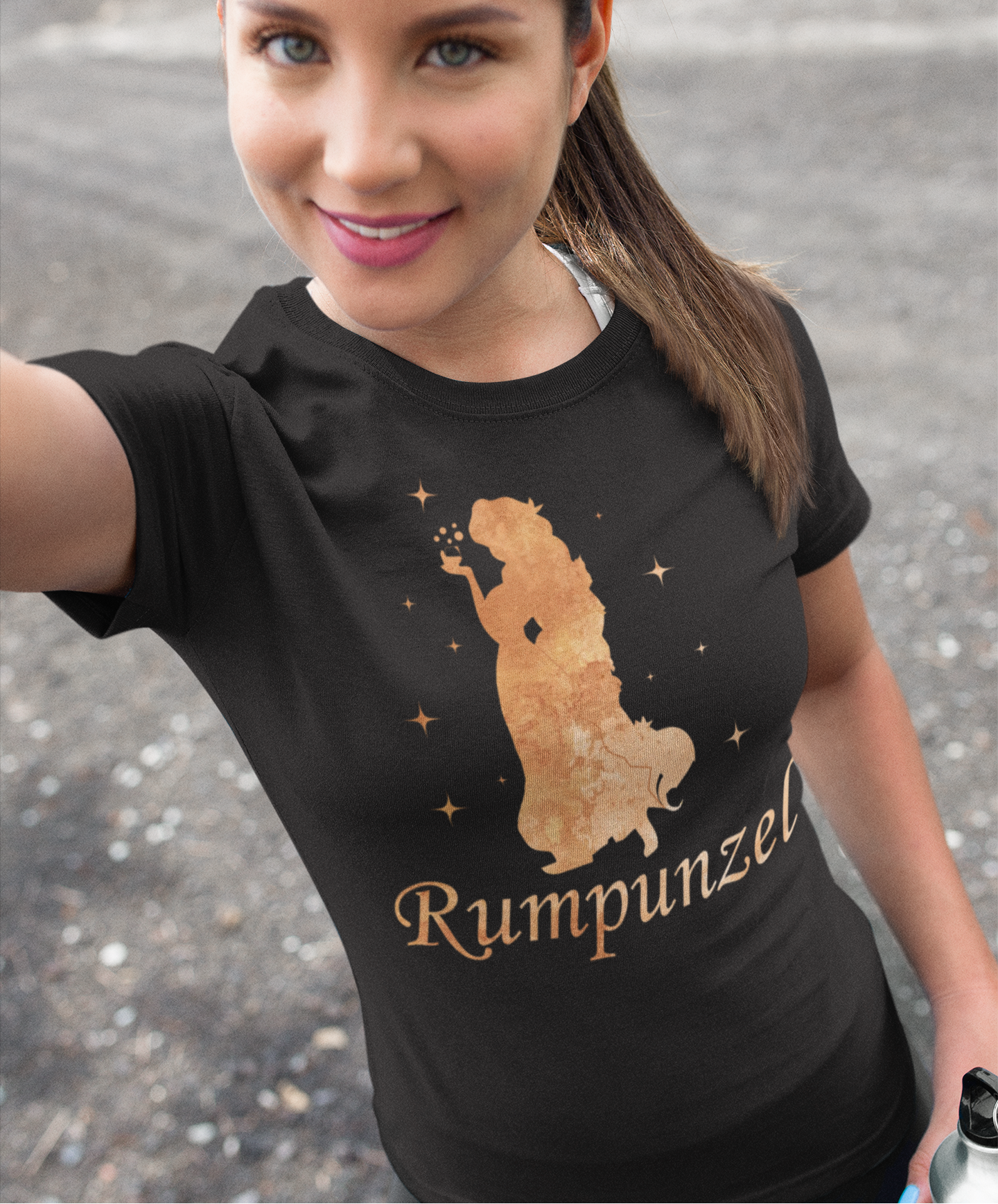 Rumpunzel - Prinzessin Aquarell - Damenshirt