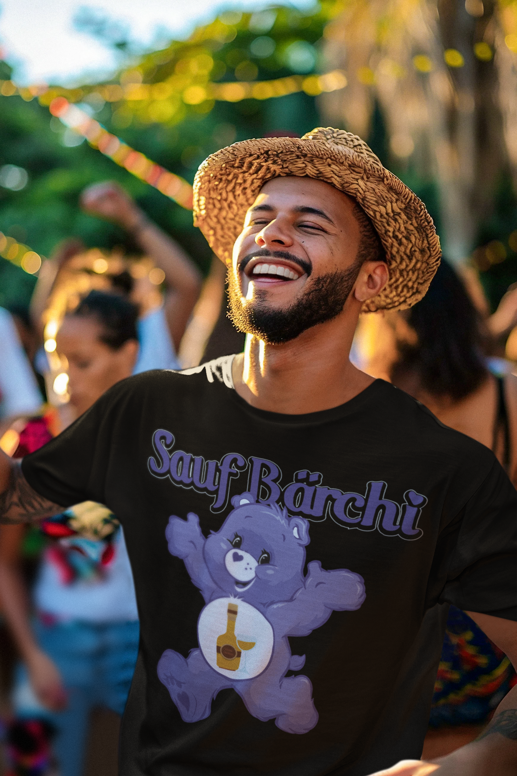 Sauf Bärchi - Glücksbärchi - Herren Shirt