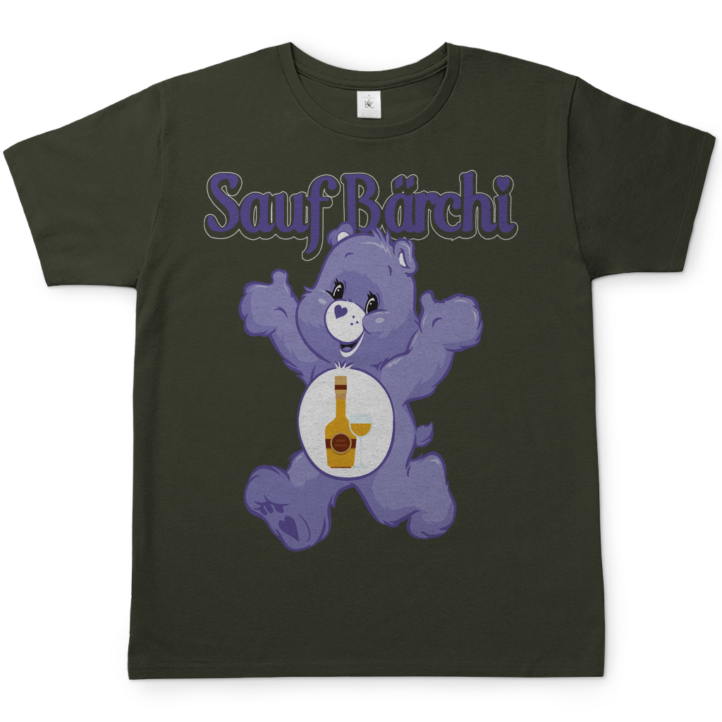 Sauf Bärchi - Glücksbärchi - Herren Shirt Urban Khaki