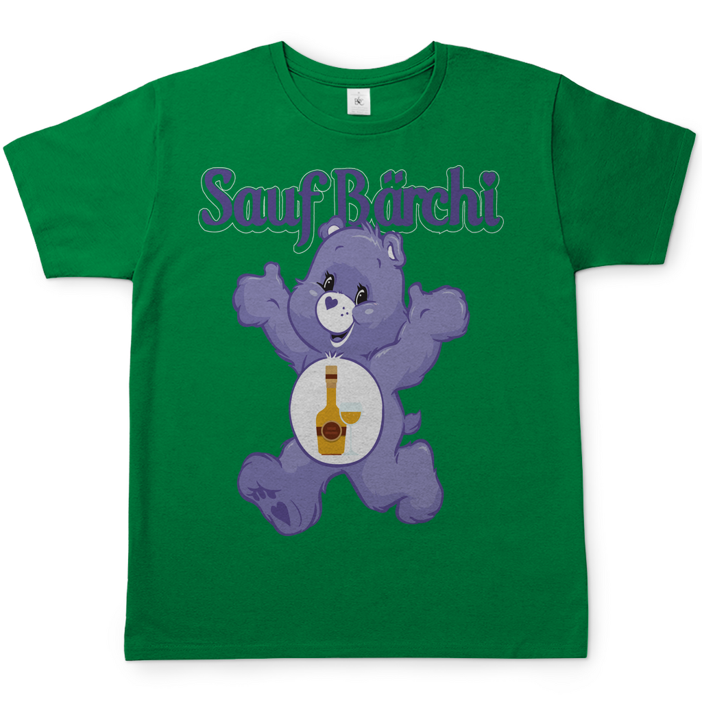 Sauf Bärchi - Glücksbärchi - Herren Shirt Kelly Green