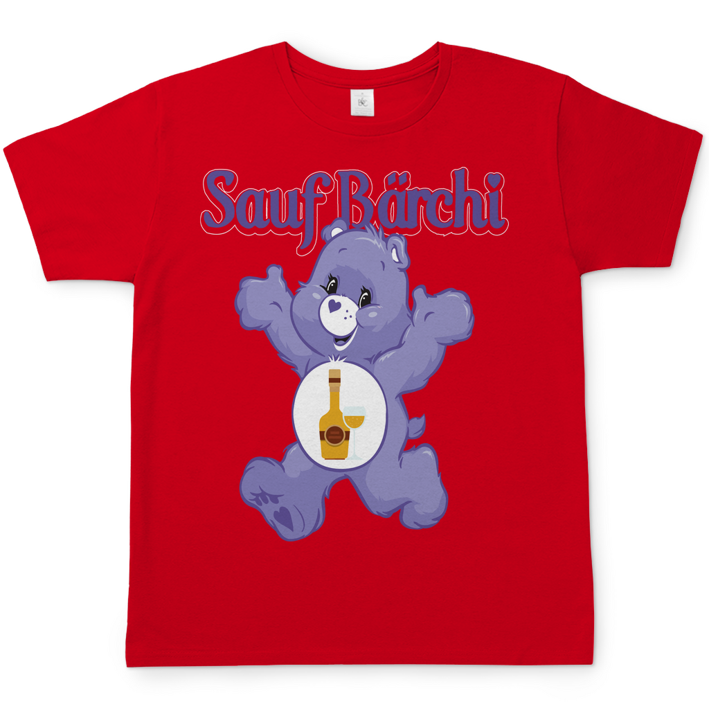 Sauf Bärchi - Glücksbärchi - Herren Shirt Red