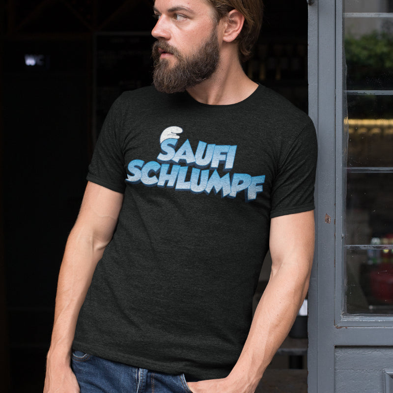 Saufi Schlumpf Shirt Herren – Lustiges Alkohol Design für Festival & Saufen