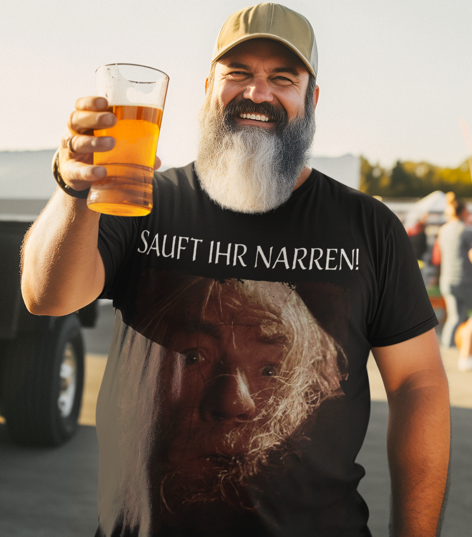 Sauft ihr Narren Gandalf - Herren Premium Bio T-Shirt