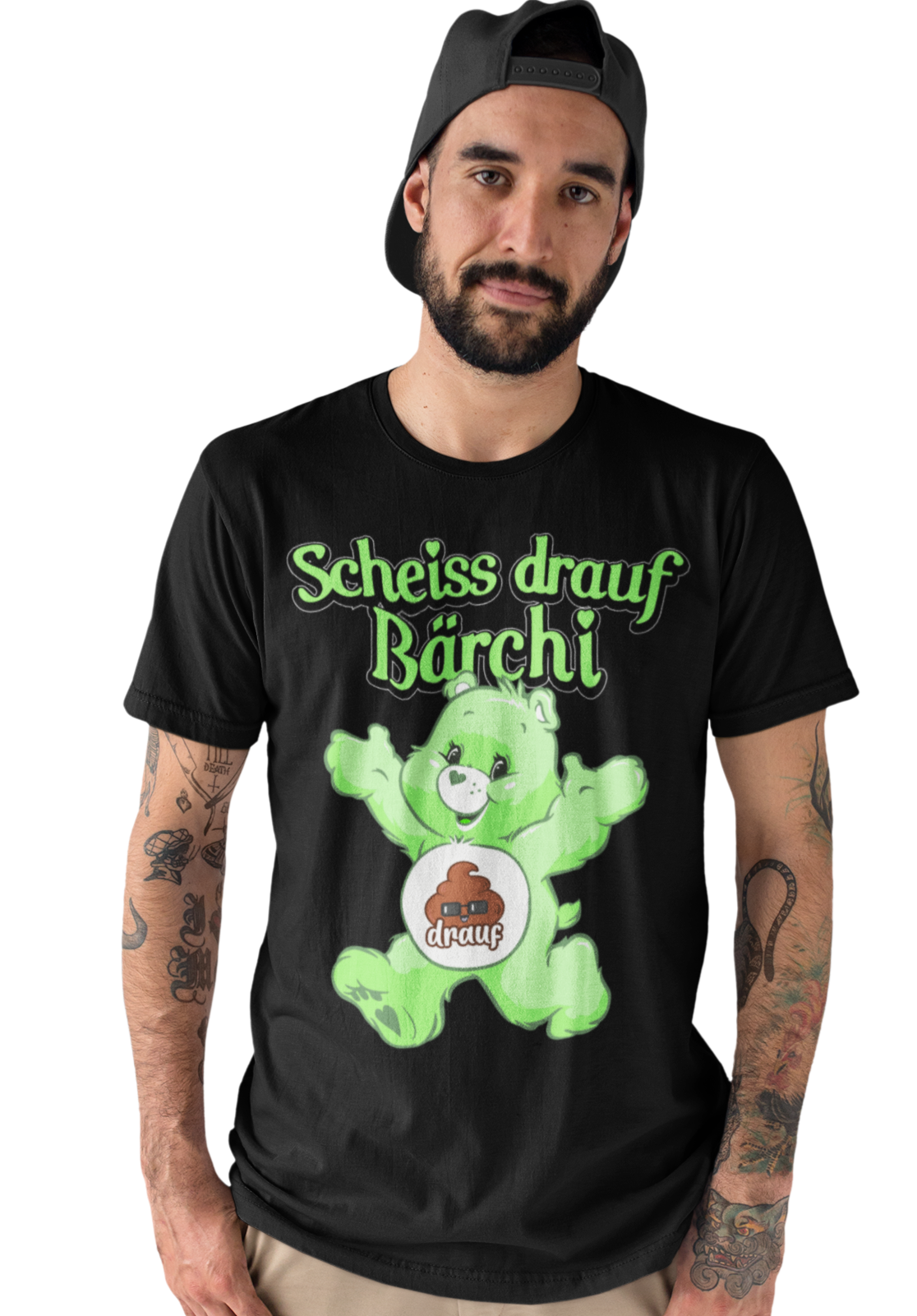 Scheiss drauf Bärchi Glücksbärchi - Herren Premium Bio T-Shirt