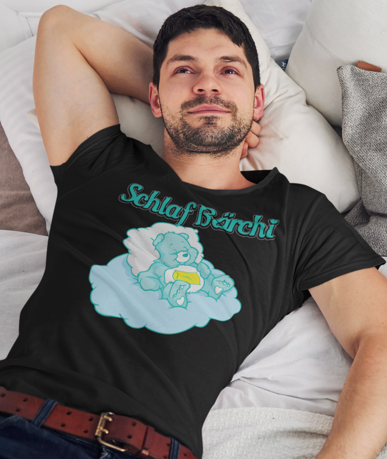 Schlaf Bärchi Glücksbärchi - Herren Premium Bio T-Shirt
