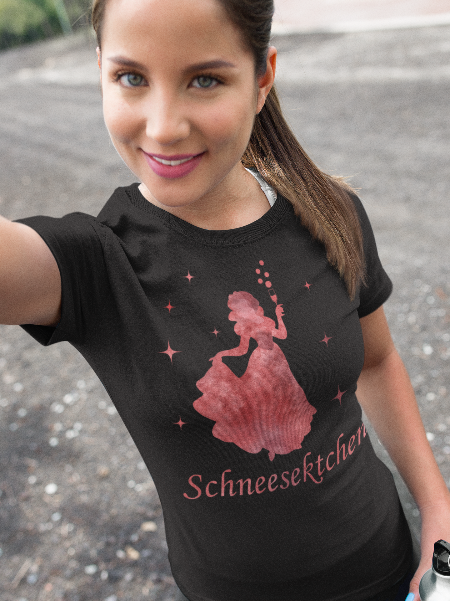 Schneesektchen Prinzessin - Damen Premium Bio T-Shirt Farbe Schwarz