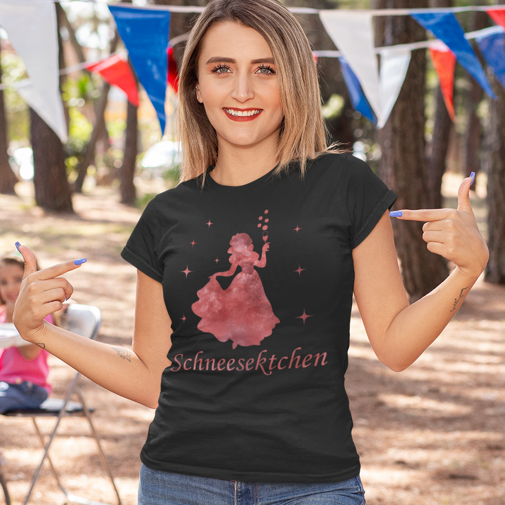 Schneesektchen - Prinzessin Aquarell - Damenshirt