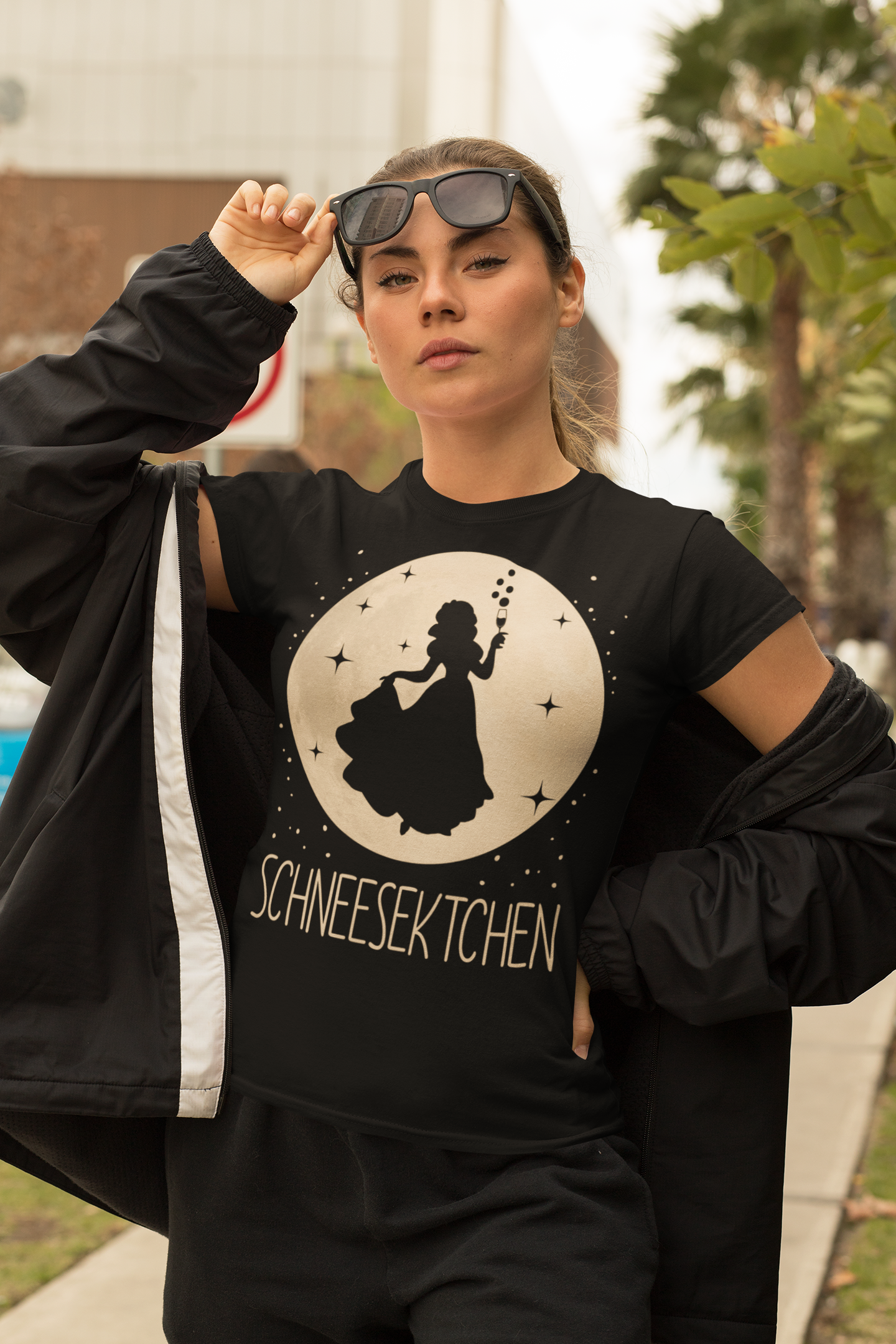 Schneesektchen Schneewittchen Mond Prinzessin - Damen Premium Bio T-Shirt
