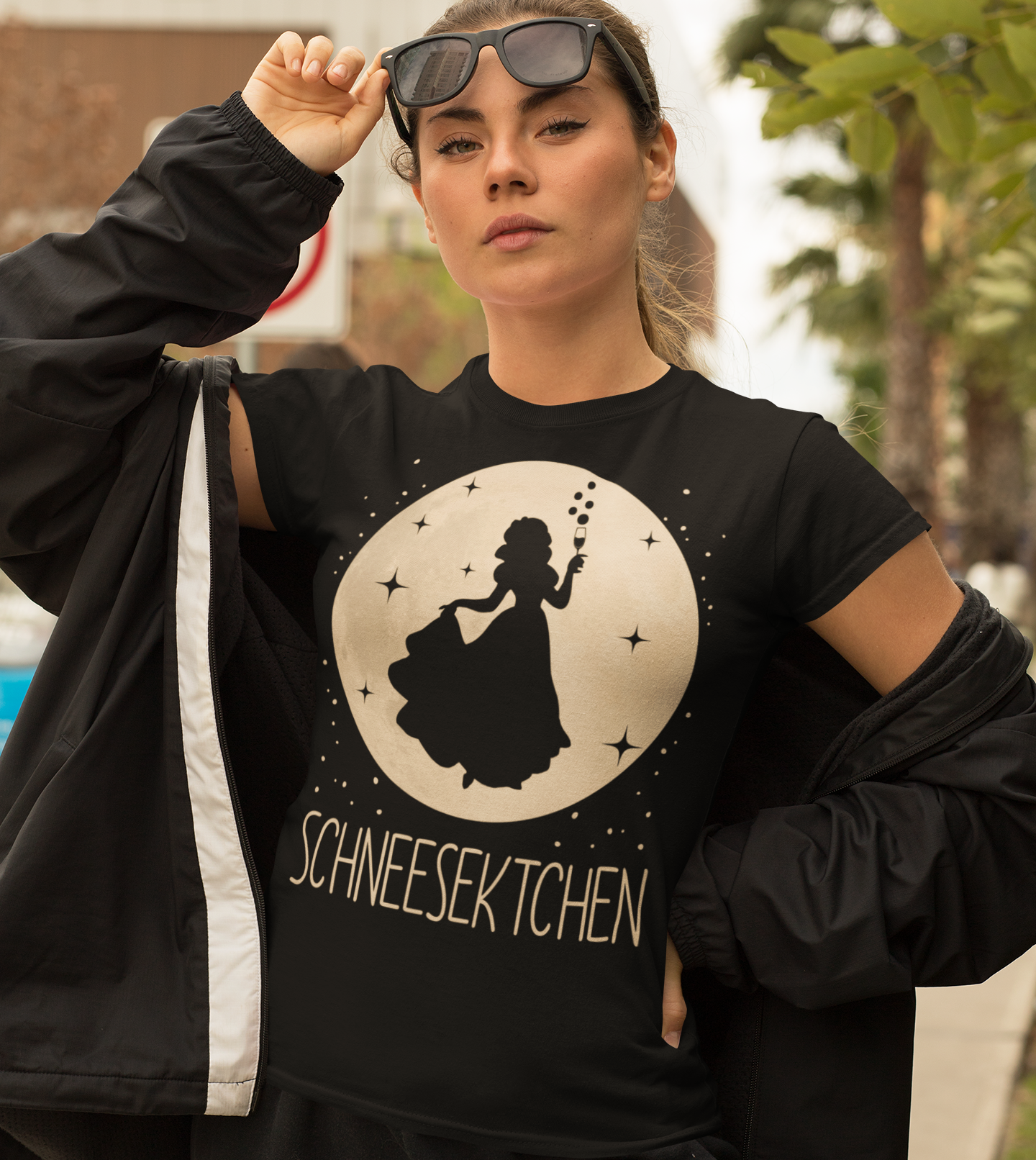 Mond Prinzessin - Schneekippchen - Damen Premium Bio T-Shirt