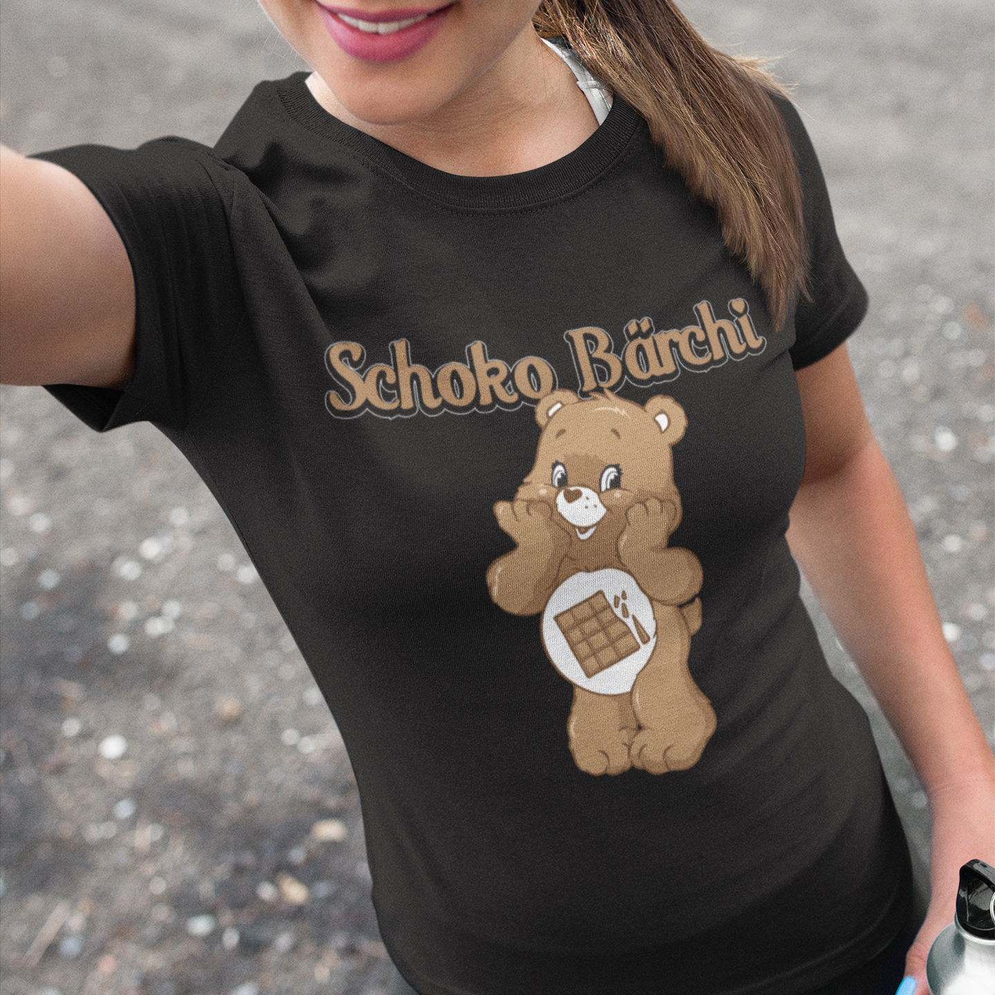 Schoko Bärchi - Glücksbärchi - Damen Premium Bio T-Shirt