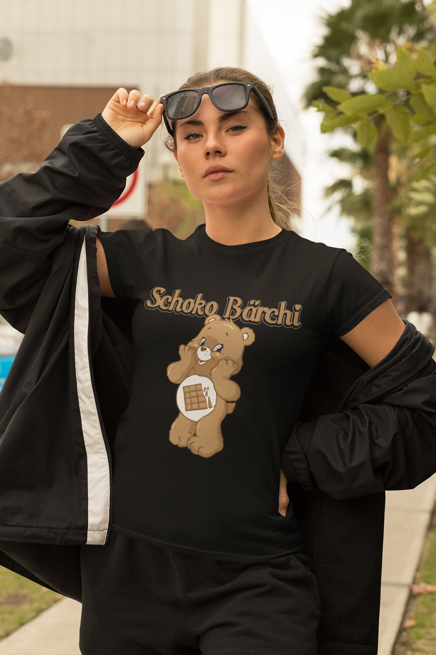 Schoko Bärchi - Glücksbärchi - Damen Premium Bio T-Shirt