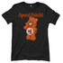 Schwarzes Aperol Bärchi Glücksbärchi Damenshirt mit Flasche und Glas