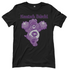 Schwarzes Damenshirt mit Knutsch Bärchi Glücksbärchi Design
