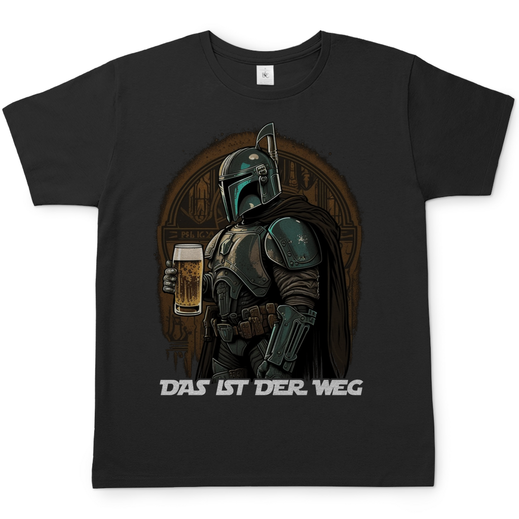 Schwarzes das ist der Weg Mandalorian Herren Shirt
