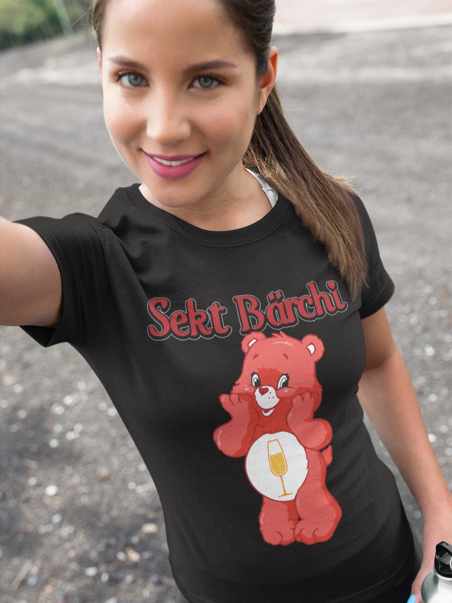 Sekt Bärchi - Glücksbärchi - Damen Premium Bio T-Shirt