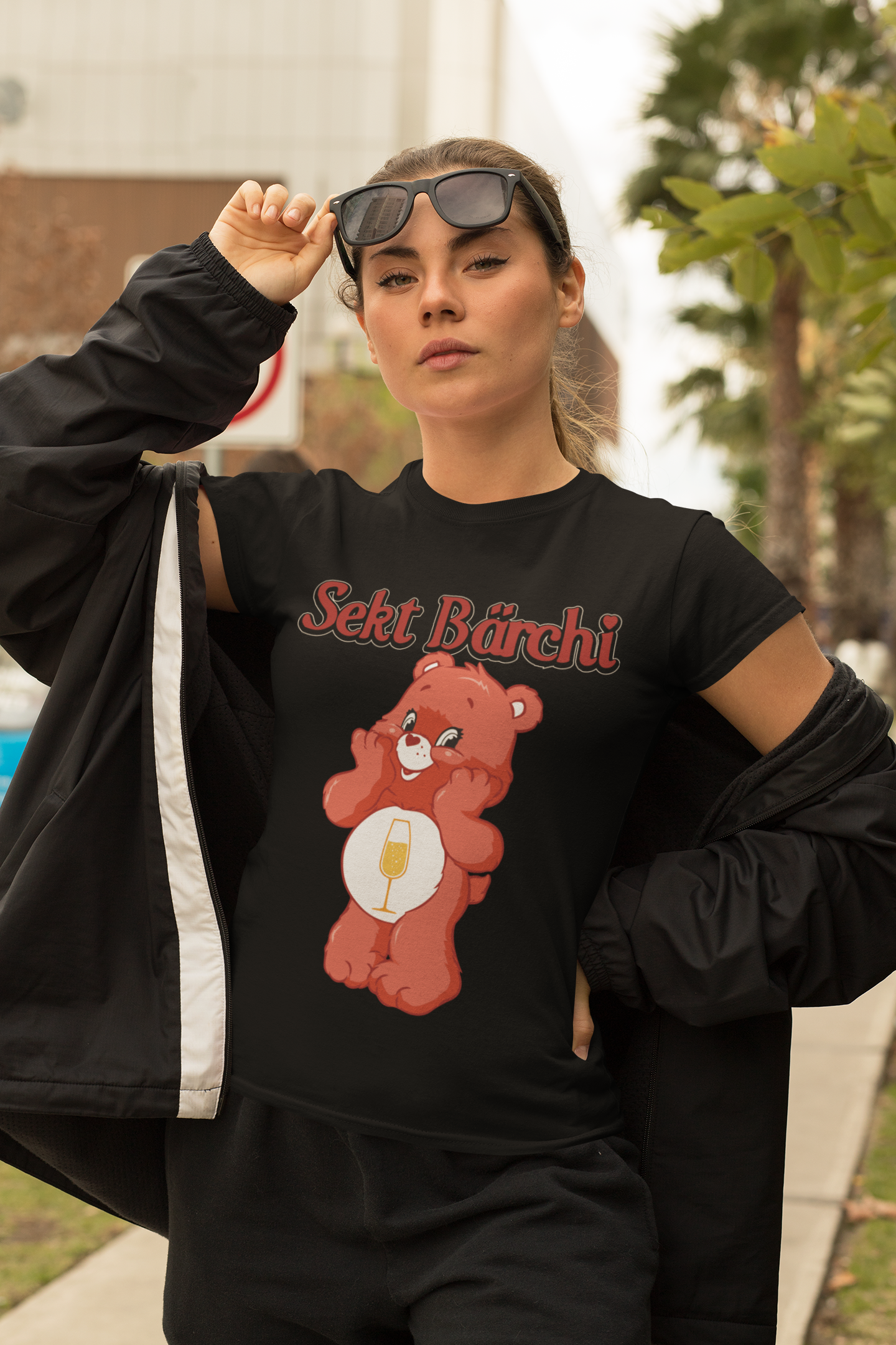 Sekt Bärchi - Glücksbärchi - Damen Premium Bio T-Shirt