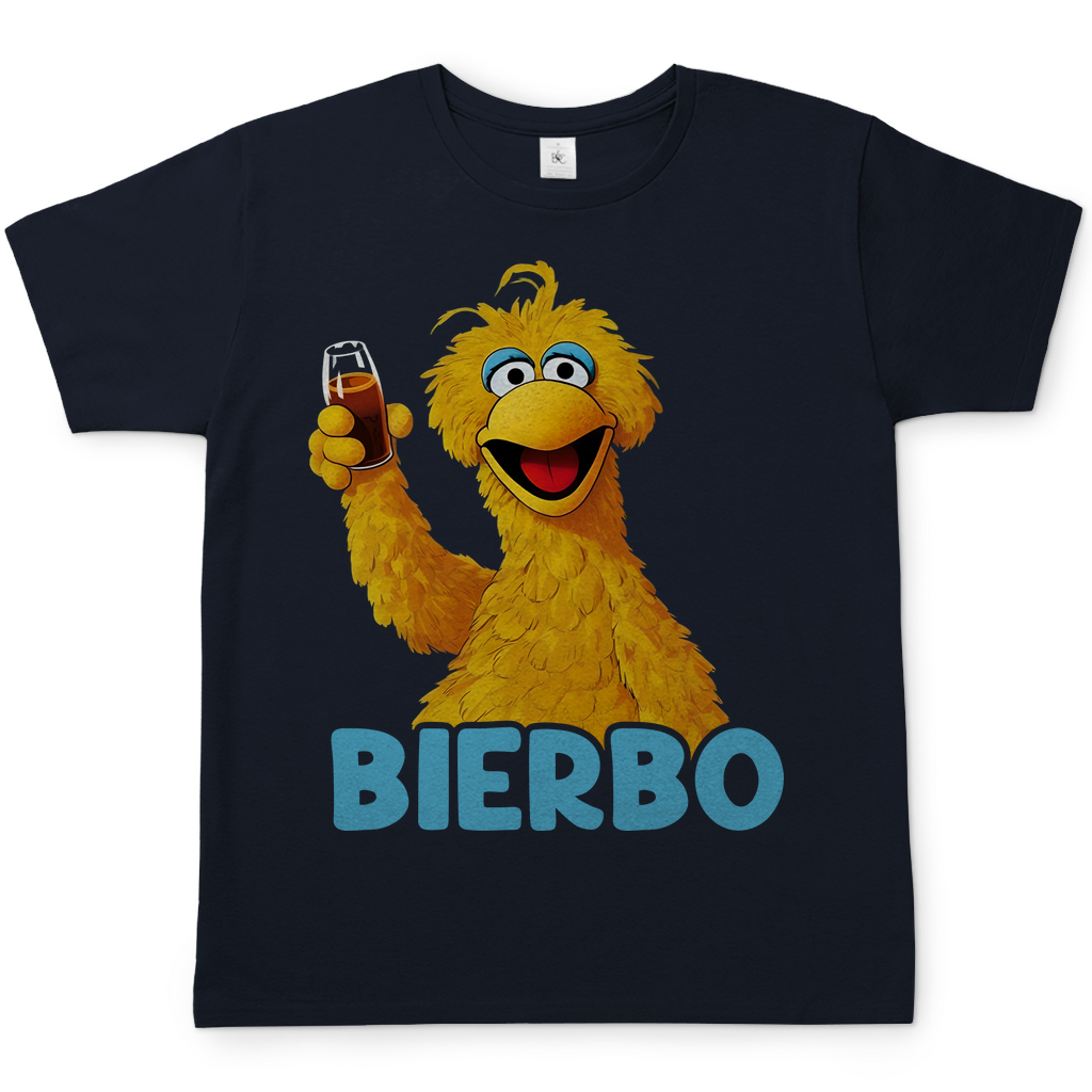 Sesamstrasse Bibo Bierbo Herren Shirt in navy blau