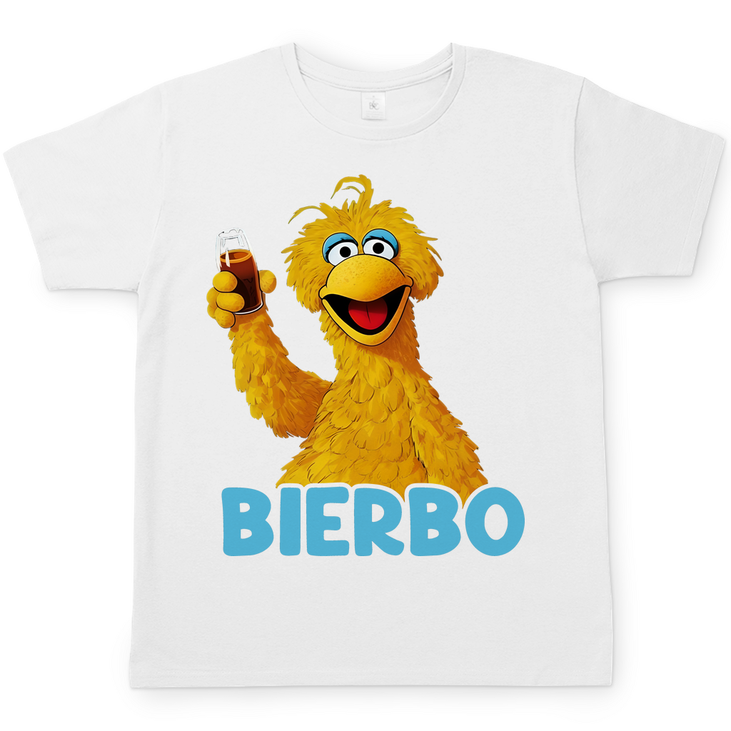 Sesamstrasse Bibo Bierbo Herren Shirt in weiß