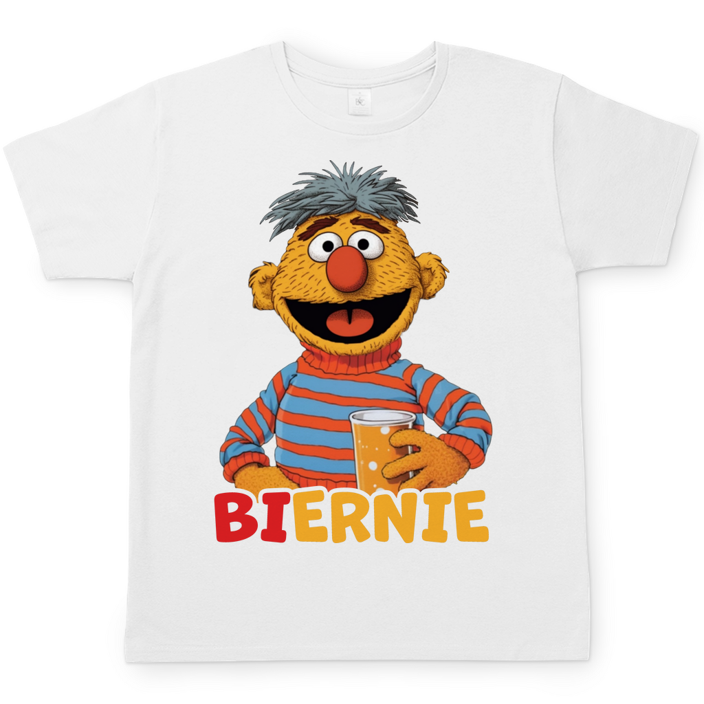 Sesamstraße - Ernie Biernie - Herren Shirt White