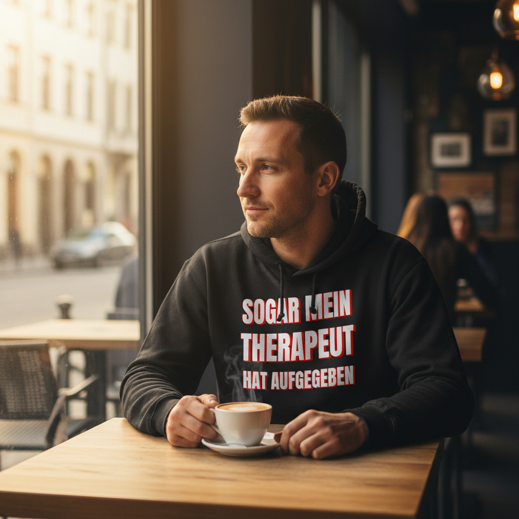 Sogar mein Therapeut hat aufgegeben - Herren Hoodie