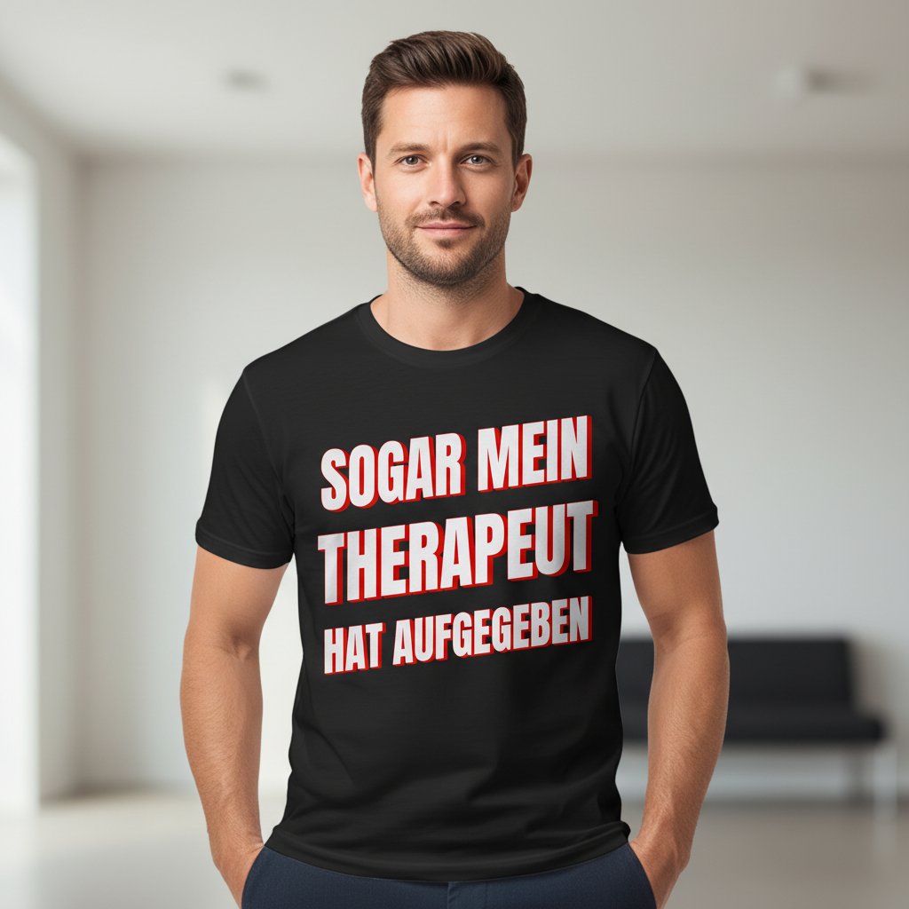 Sogar mein Therapeut hat aufgegeben - Herren Premium Bio T-Shirt