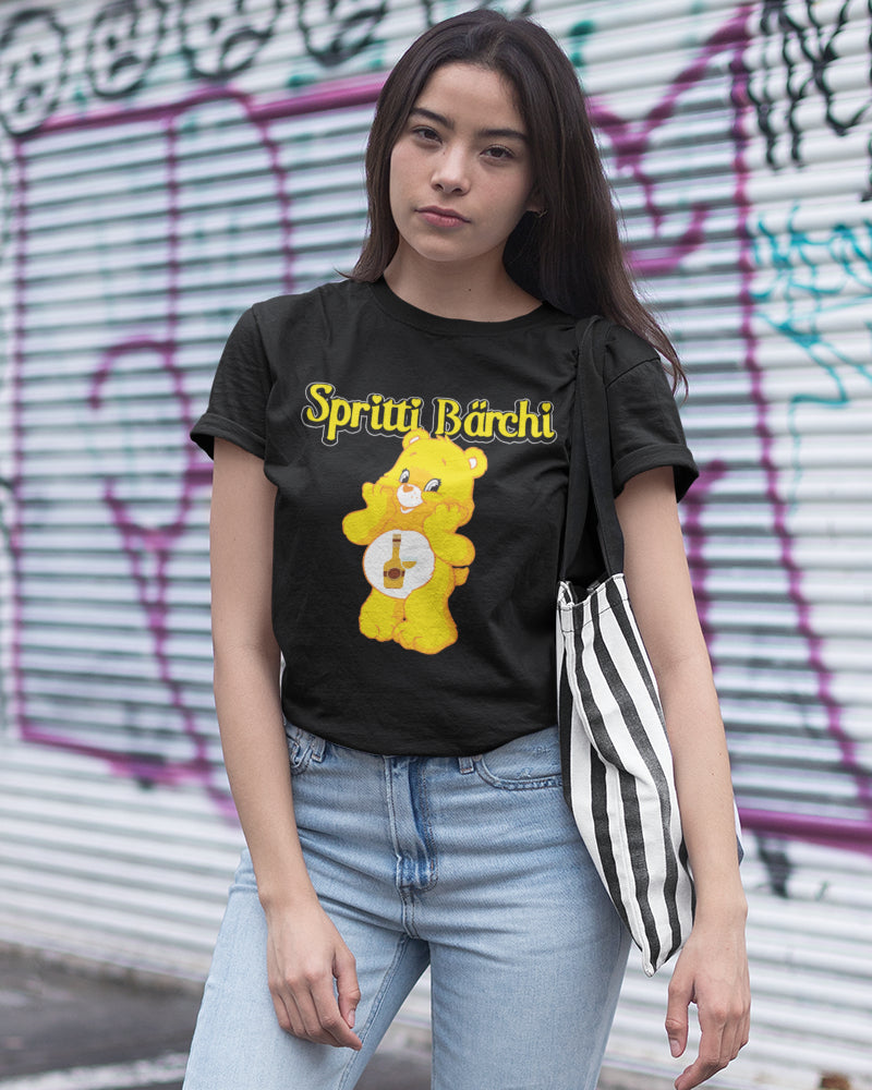 Spritti Bärchi Shirt Damen – Lustige Glücksbärchi Parodie mit Alkohol & Bärchen
